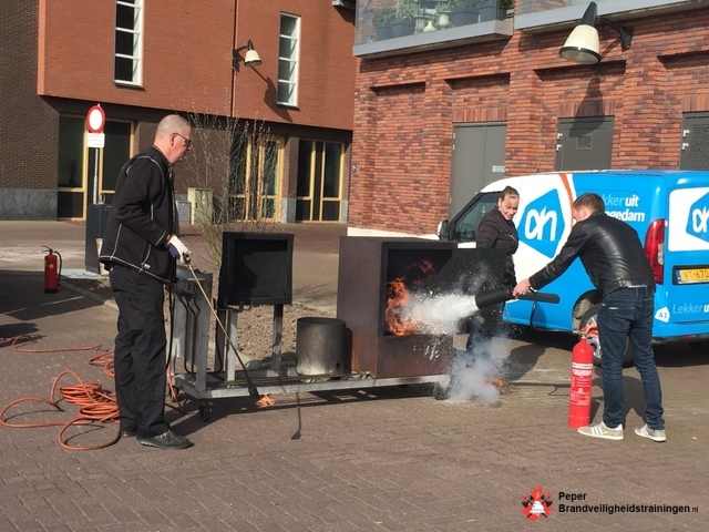 Albert Heijn Appingedam klant van Peper Brandveiligheidstrainingen bij BHV-cursussen en ontruimingsoefening 
